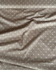 Kokka Polka Dot Cotton Lawn Fabric in Cream on Natural