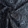 Kokka Sketched Poppy Cotton Lawn Fabric Black