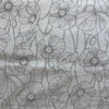 Kokka Sktched Poppy Cotton fabric in White