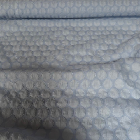 Kokka Small Dots textured Cotton Fabric Pale Blue