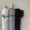KOKKA • Small Squares Textured Cotton Fabric • Soft Cream • NEW
