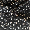 Kokka Textured Circles and Dots Cotton Fabric in Black