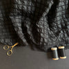 Kokka Textured Small Squares Cotton Fabric in Black