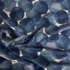 Kokka Watercolour Bubble Linen Cotton Fabric Blue on Natural
