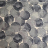 Kokka Watercolour Bubble Linen Cotton Fabric Coal on Natural