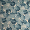 Kokka Watercolour Bubble Linen Cotton Fabric Teal on Natural