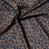 Kokka Leopard print Cotton Fabric in Brown