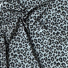 Kokka Leopard print Cotton Fabric in Eau de Nil