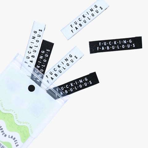 Kylie and the Machine F*cking Fabulous Woven Sew In Labels
