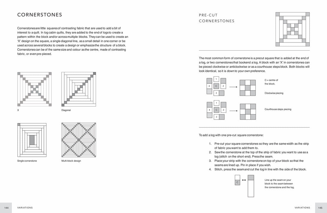 Normal Variabiliti Pattern Log Cabin Quilt Blocks: 100 Colour and pattern Variations • Catherine ...