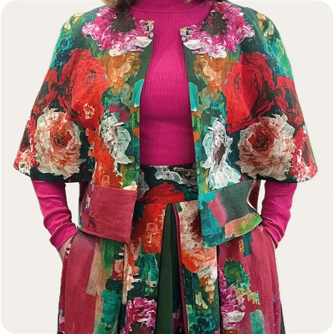 Maven Patterns The Ludo capelet Sewing pattern