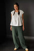 Merchant and Mills 101 Trousers Sewing Pattern made in 185 Garden Slate Laundered Linen