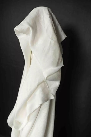 Merchant and Mills 185 Laundered Linen Fabric in Milk