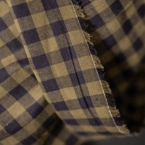 Merchant and Mills Kinross Gingham Organic Cotton Linen Fabric