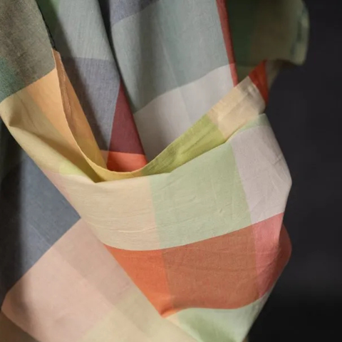 Buy Merchant and Mills Pixel Watercolour Organic Cotton Check Fabric from our trusted online UK fabric shop