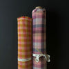 Merchant and Mills Rhubarb & Custard Cotton Linen Check Fabric