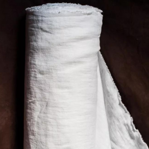 Merchant and Mills Laundered Linen 185g Fabric Virgin White