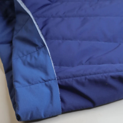 Mind the Maker Casey Quilted Fabric in Storm & Navy