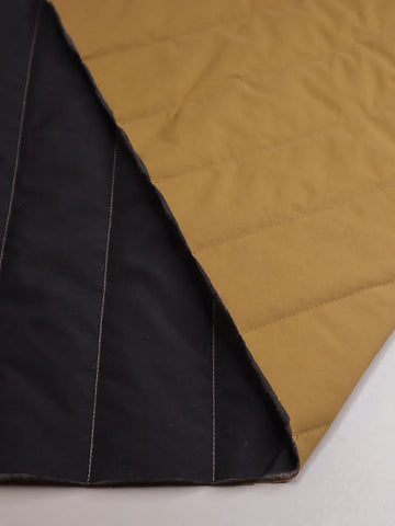 Mind the Maker Casey Quilted Fabric in Black & Cinnamon