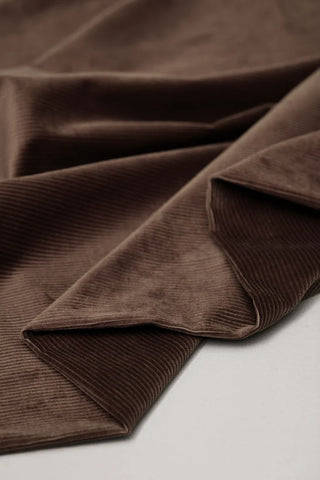 Mind the Maker Organic Cotton Kora Corduroy Fabric in Umber