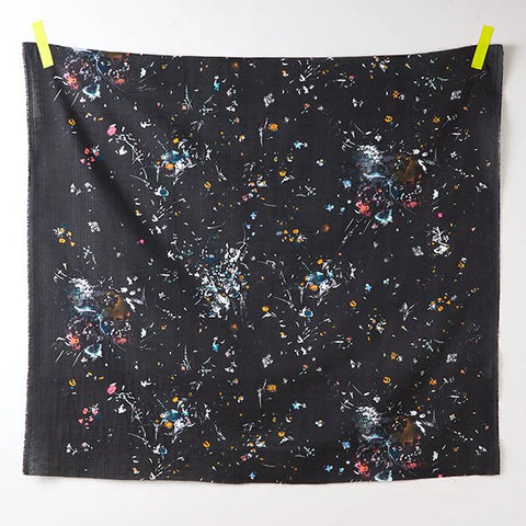 Nani Iro Encounter Organic Cotton Double Gauze Fabric in Black