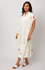Nani Iro Gallery Dress Sewing Pattern made in Nani Iro Hana No Toki Nika in Winter White