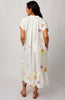 Nani Iro Gallery Dress Sewing Pattern made in Nani Iro Hana No Toki Nika in Winter White
