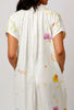 Nani Iro Gallery Dress Sewing Pattern made in Nani Iro Hana No Toki Nika in Winter White