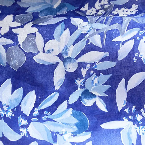 Nani Iro Margo Light Linen Fabric Blue