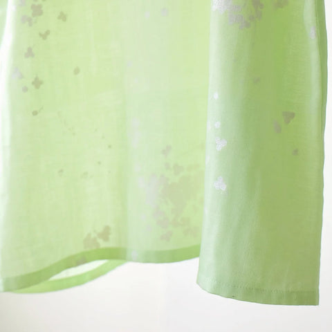 Nani Iro Microcosmos Cotton Double Gauze Fabric Soft Green