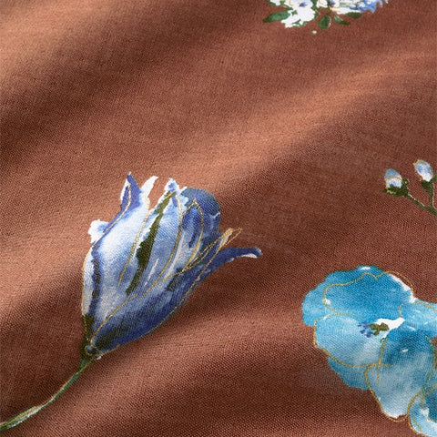 Nani Iro New Morning Double Gauze Cotton Fabric in Brown