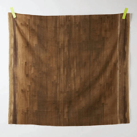 Nani Iro Touch a Chord Organci Cotton Double Gauze Fabric in Brown