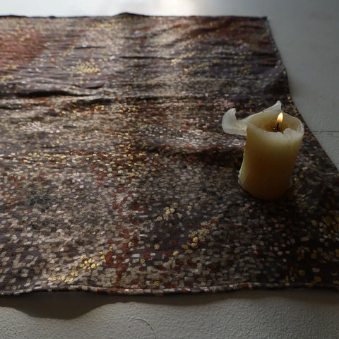 Nani Iro Waterfall Cotton Double Gauze fabric Brown