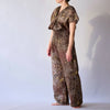 Nani Iro Waterfall Cotton Double Gauze fabric Brown