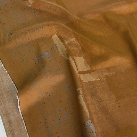 NANI IRO • Wildflower Tencel Fabric • Burnt Orange • NOW 25% OFF