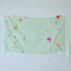 Nani Iro Hana No Toki Nika Organci Cotton Double Gauze fabric in Pale Green