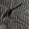 Ostuni Stripe Linen Fabric in Brown and Navy Marl