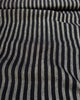 Ostuni Stripe Linen Fabric Dark Navy & Grey Marl