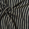 Ostuni Stripe Linen Fabric Dark Navy & Grey Marl