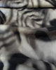 Printed Abstract Linen Flax Fabric