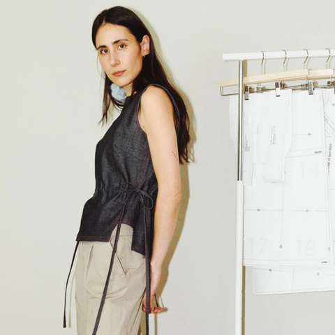 Puff and Pencil Tie Waist Blouse Sewing Pattern