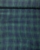 Ragusa Checked Washed Linen Fabric in Green & Aqua