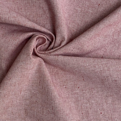 Robert Kaufman Essex Linen Homespun Fabric Scarlet