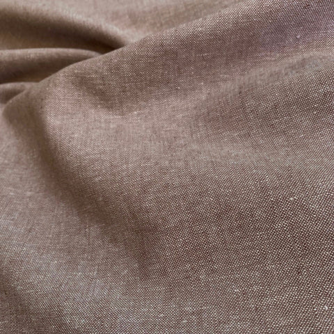 Robert Kaufman Yarn Dyed essex Linen Fabric Mocha