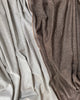 Robert Kaufman Yarn Dyed Essex Linen Sewing Fabric Espresso and Homespun Charcoal