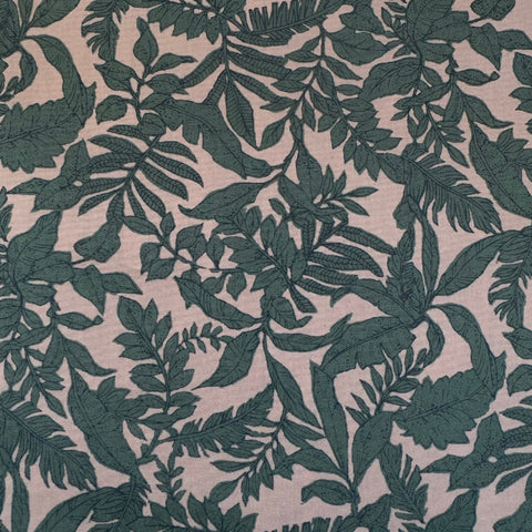 Sevenberry Botanical Gardens Cotton Broadcloth Fabric Teal on Lilac