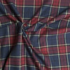 Sevenberry Brushed Cotton Check Fabric Red & Blue