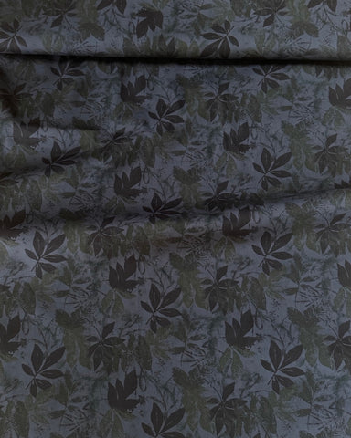 Sevenberry Falling Leaves Poplin Fabric Soft Purple