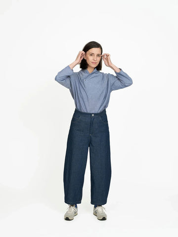 The Assembly Line Barrel Leg Trousers Sewing Pattern