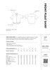 The Assembly Line Front Pleat Shirt Sewing Pattern Size Chart and Fabric Requirements